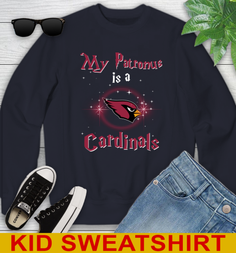 NFL Football Harry Potter My Patronus Is A Arizona Cardinals Youth Sweatshirt 2