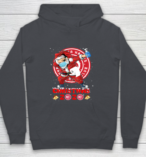 Atlanta Hawks Funny Santa Claus Dabbing Christmas 2020 NBA Youth Hoodie 5