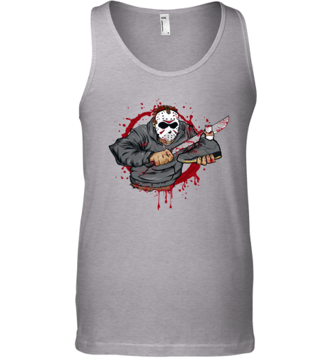 Air Jordan 5 OFF WHITE Black Matching Sneaker Tshirt Jason Voorhees Black Jordan Tshirt