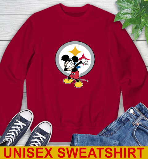 Pittsburgh Steelers NFL Football Dabbing Mickey Disney Sports Sweatshirt 7