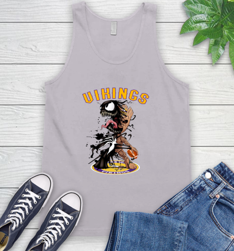 NFL Minnesota Vikings Football Venom Groot Guardians Of The Galaxy Tank Top 4