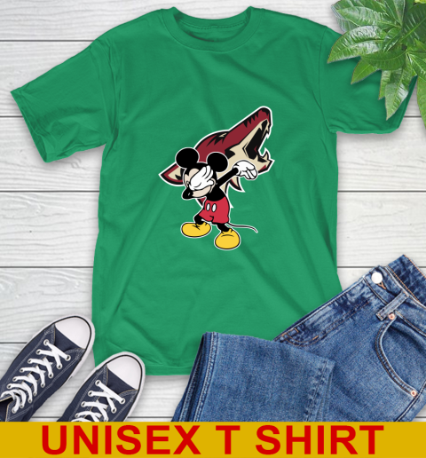 Arizona Coyotes NHL Hockey Dabbing Mickey Disney Sports T-Shirt 7