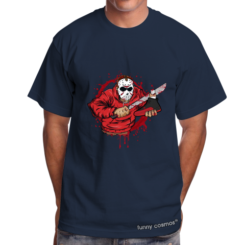 Air Jordan 12 Flu Game Matching Sneaker Tshirt Jason Voorhees Black and Red Jordan Tshirt