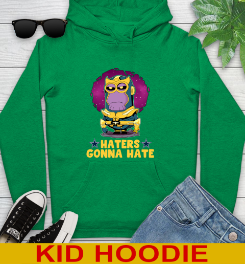 NFL Football Dallas Cowboys Haters Gonna Hate Thanos Minion Marvel Shirt Youth Hoodie 8