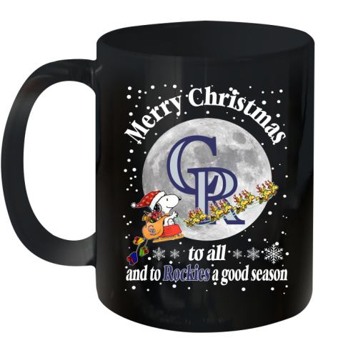 Colorado Rockies Merry Christmas To All And To Rockies A Good Season MLB Baseball Sports Ceramic Mug 11oz