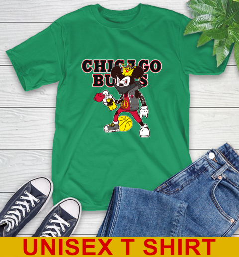 Chicago Bulls NBA Basketball Mickey Peace Sign Sports T-Shirt 7