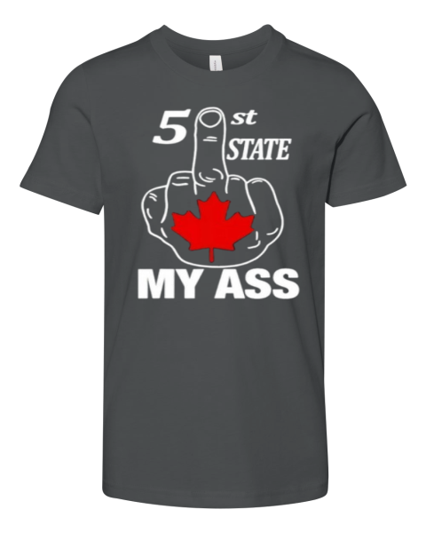 51St State My Ass Canada Middle Finger Premium Youth T-shirt