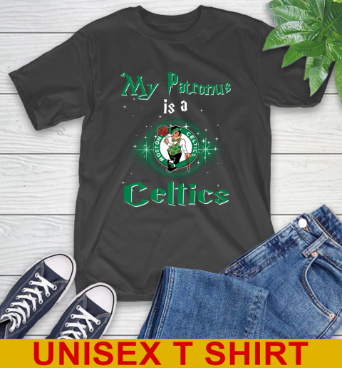 NBA Basketball Harry Potter My Patronus Is A Boston Celtics T-Shirt