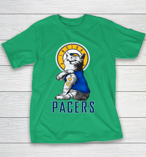 NBA Basketball My Cat Loves Indiana Pacers Youth T-Shirt 3