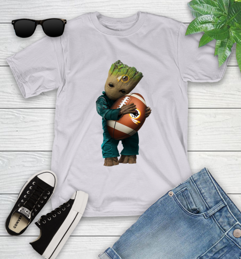 NFL Groot Guardians Of The Galaxy Football Sports Washington Redskins Youth T-Shirt 4