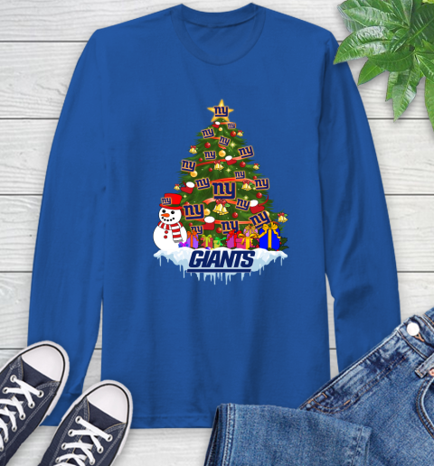 New York Giants Merry Christmas NFL Football Sports Long Sleeve T-Shirt 9