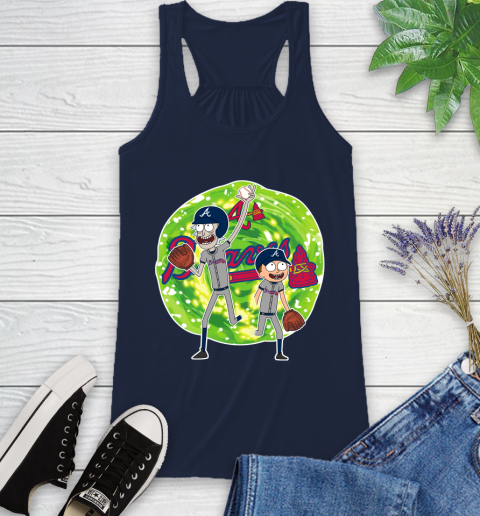 MLB Atlanta Braves Rick And Morty Baseball Sports Racerback Tank 12