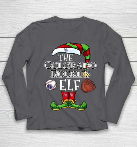 Colorado Rockies Christmas ELF Funny MLB Youth Long Sleeve 6