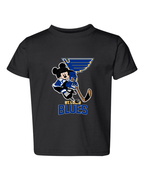 NHL St.Louis Blues Mickey Mouse Disney Hockey Toddler Tee
