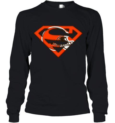 We Are Undefeatable The Cleveland Browns x Superman NFL Youth Long Sleeve