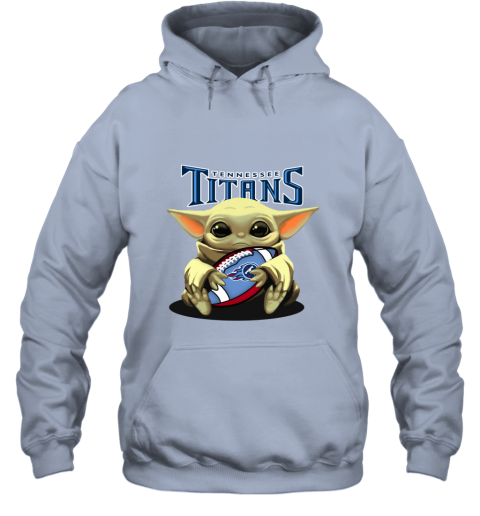 Baby Yoda Loves The Tennessee Titans yztu baby yoda loves the tennessee titans hoodie 23 front light blue