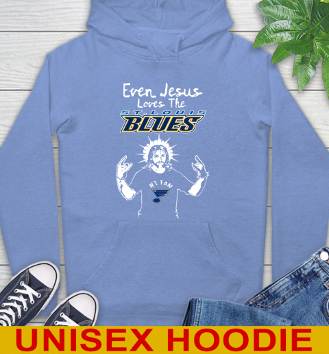 St.Louis Blues NHL Hockey Even Jesus Loves The Blues Shirt Hoodie 11
