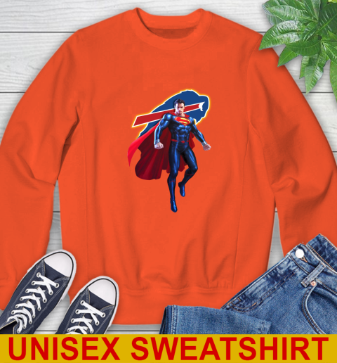 NFL Superman DC Sports Football Buffalo Bills Sweatshirt 4