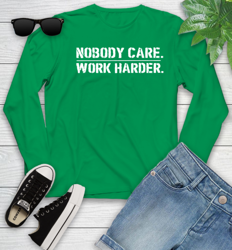 Lamar Jackson Nobody Cares Work Harder Youth Long Sleeve 7