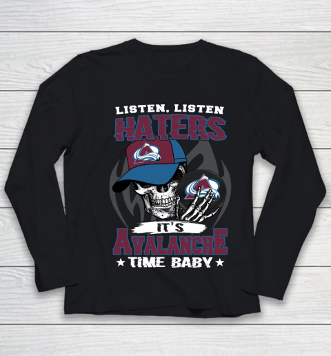 Listen Haters It is BLACKHAWKS Time Baby NHL Youth Long Sleeve