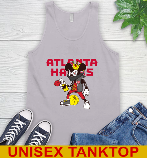 Atlanta Hawks NBA Basketball Mickey Peace Sign Sports Tank Top 4