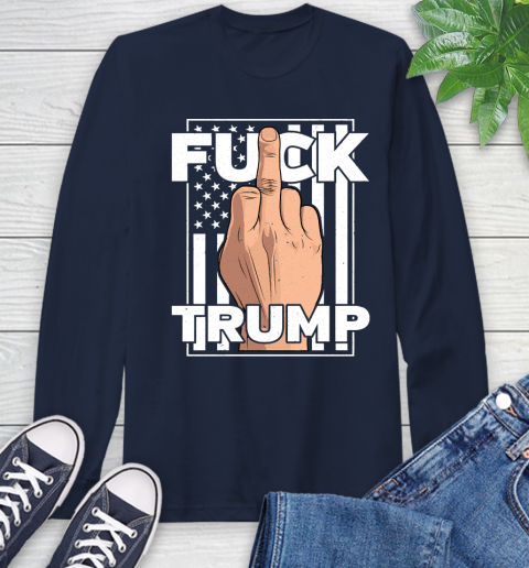 Fuck Trump Middle Finger Anti Republican T Shirt 56