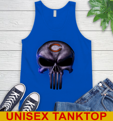 Chicago Bears NFL Football Punisher Skull Sports Tank Top 4