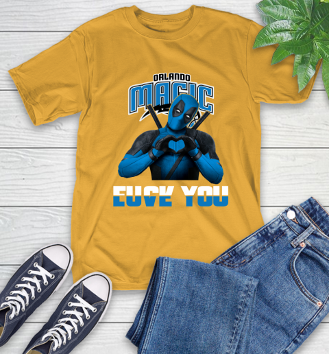 NBA Orlando Magic Deadpool Love You Fuck You Basketball Sports T-Shirt 2
