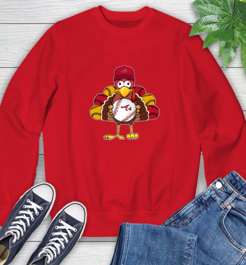 Atlanta Braves Turkey thanksgiving Sweatshirt 10