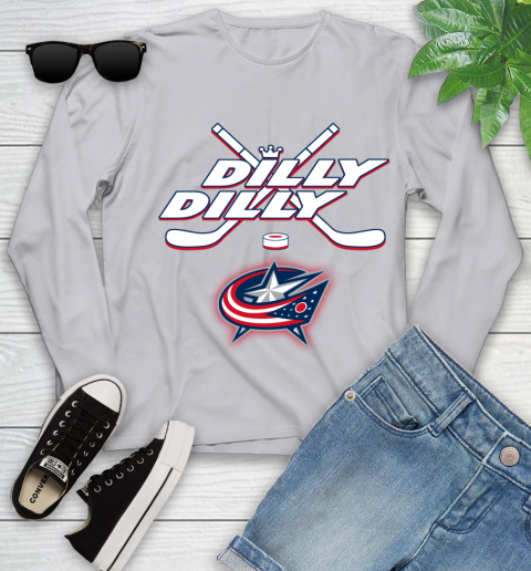 NHL Columbus Blue Jackets Dilly Dilly Hockey Sports Youth Long Sleeve 5