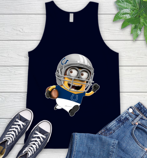 NFL Indianapolis Colts Minions Disney Football Sports Tank Top 3