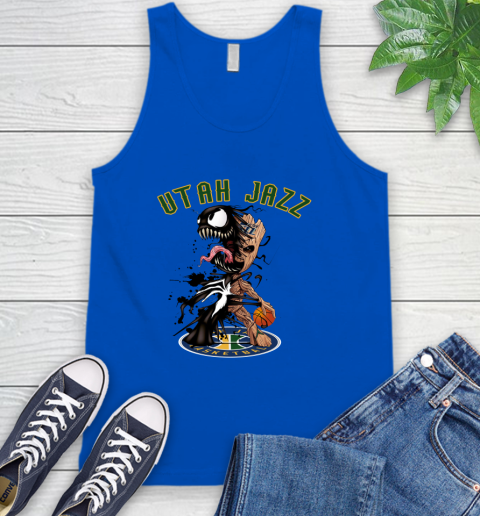 NBA Utah Jazz Basketball Venom Groot Guardians Of The Galaxy Tank Top 5