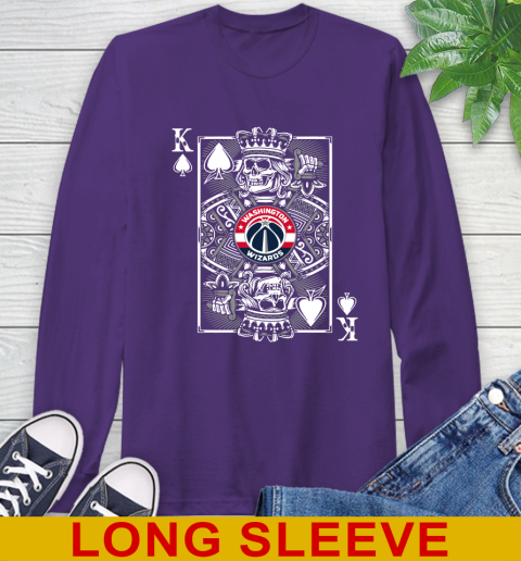 Washington Wizards NBA Basketball The King Of Spades Death Cards Shirt Long Sleeve T-Shirt 5