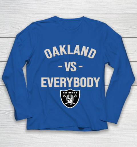 Oakland Raiders Vs Everybody Youth Long Sleeve 7