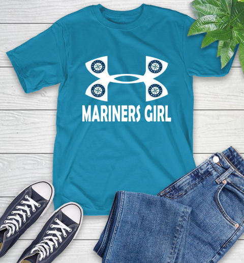MLB Seattle Mariners Under Armour Baseball Sports T-Shirt 9