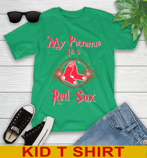 MLB Baseball Harry Potter My Patronus Is A Boston Red Sox Youth T-Shirt 7