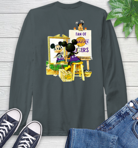 NBA Basketball Los Angeles Lakers Mickey Drawing Shirt 61 NBA Basketball Los Angeles Lakers Mickey Drawing Shirt - Image 61
