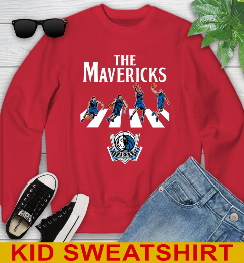 NBA Basketball Dallas Mavericks The Beatles Rock Band Shirt Youth Sweatshirt 7