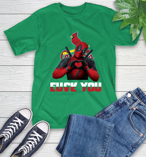 MLB St.Louis Cardinals Deadpool Love You Fuck You Baseball Sports T-Shirt 7