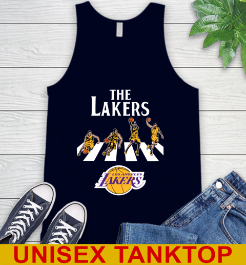 NBA Basketball Los Angeles Lakers The Beatles Rock Band Shirt Tank Top 2