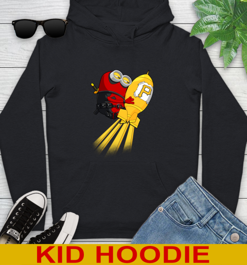 MLB Baseball Pittsburgh Pirates Deadpool Minion Marvel Shirt Youth Hoodie