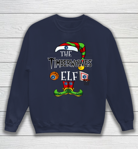 Minnesota Timberwolves Christmas ELF Funny NBA Sweatshirt 2