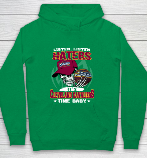 Listen Haters It is CAVALIERS Time Baby NBA Youth Hoodie 4