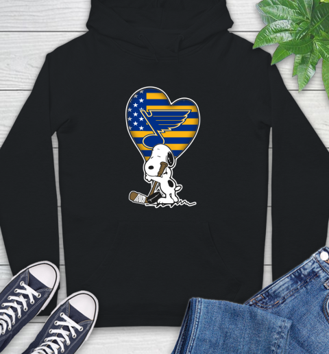 St.Louis Blues NHL Hockey The Peanuts Movie Adorable Snoopy Hoodie 2