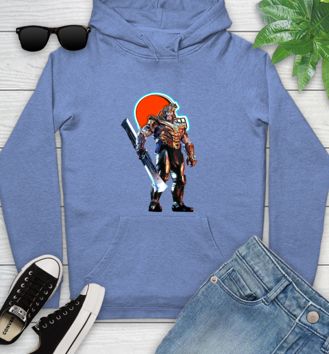 NFL Thanos Gauntlet Avengers Endgame Football Cleveland Browns Youth Hoodie 12