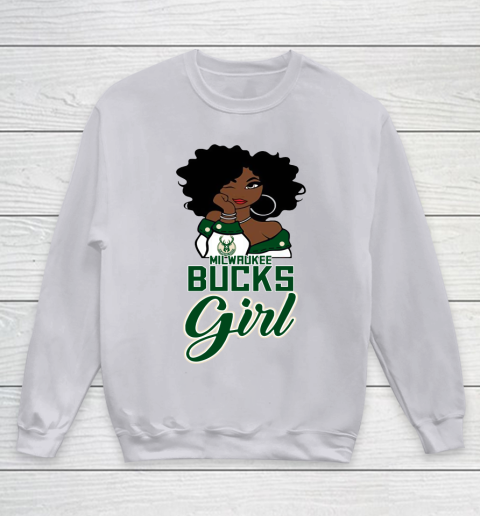 Milwaukee Bucks Girl NBA Youth Sweatshirt 4