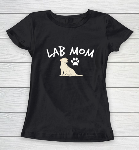 Dog Mom Shirt Labrador Retriever Lab Mom Dog Puppy Pet Lover Gift Women's T-Shirt