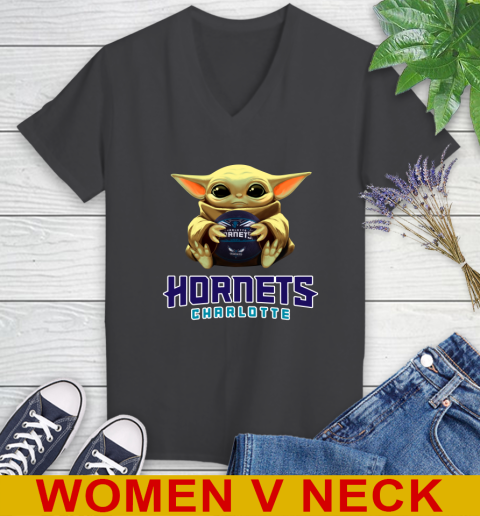 NBA Basketball Charlotte Hornets Star Wars Baby Yoda Shirt 85
