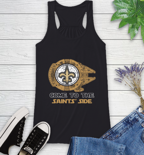 NFL Come To The New Orleans Saints Wars Football Sports Racerback Tank