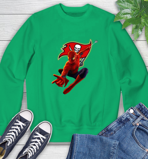 NFL Spider Man Avengers Endgame Football Tampa Bay Buccaneers Sweatshirt 6